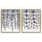 Stupell Industries Falling Vines Neutral Leaves Framed Floater Canvas Wall Art